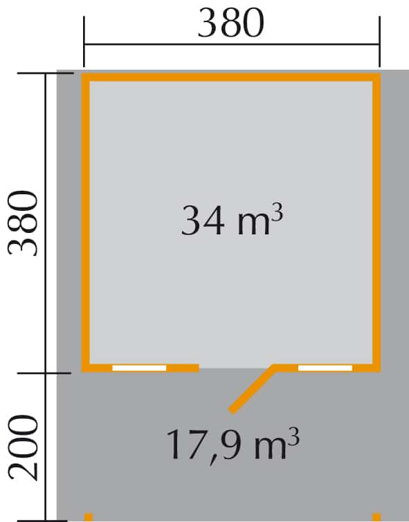 Qualitätsholzhaus in verschiedenen Größen