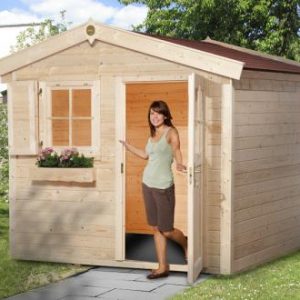 Holzhaus mit Boden Gerätehaus Typ Weka 123