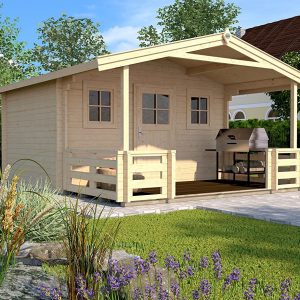 Faház 135 terasszal opcionális korlátokkal együtt