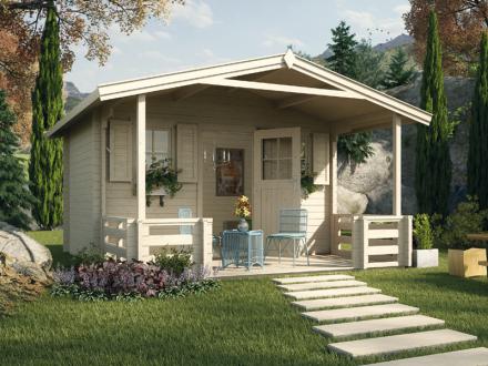 Haus in Holzrahmenbauweise mit Terrasse Weka 138