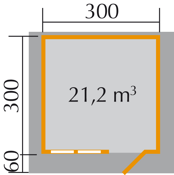 Holzhaus Fundamentzeichnung 139.3025