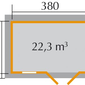 Größe der Fundamente von Holzhäusern Weka 163.3825.