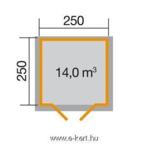 Szerszámtároló faház alapozási mérete 209