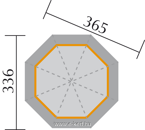 Achteckiger Pavillon Cherie2 234/2 – Bild 3