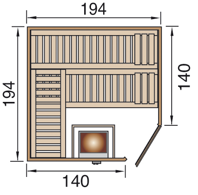 Weka Finnische Sauna Varberg3 Grundriss