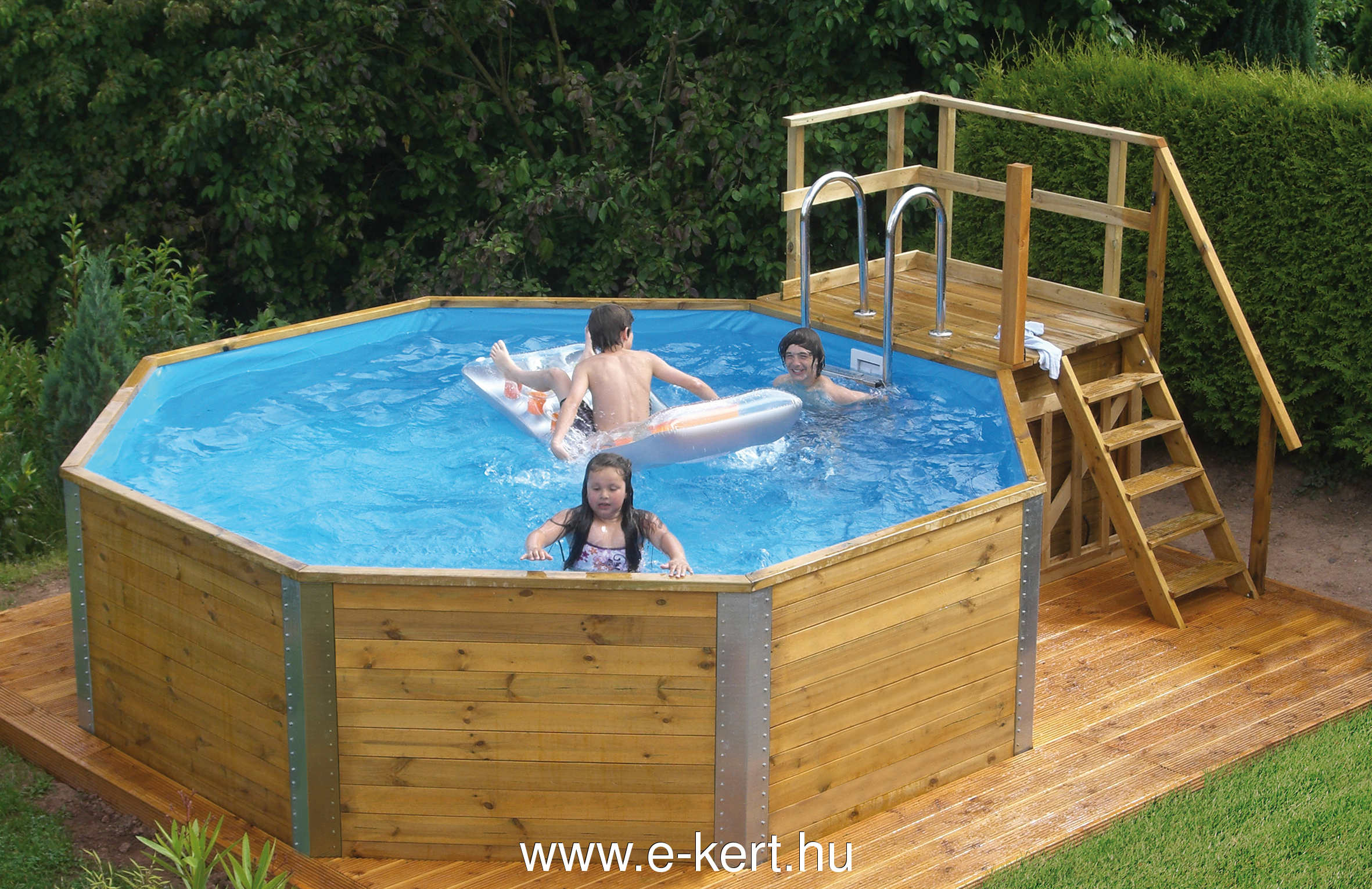 Überirdischer Pool mit Balkenrahmen Madeira – Bild 18