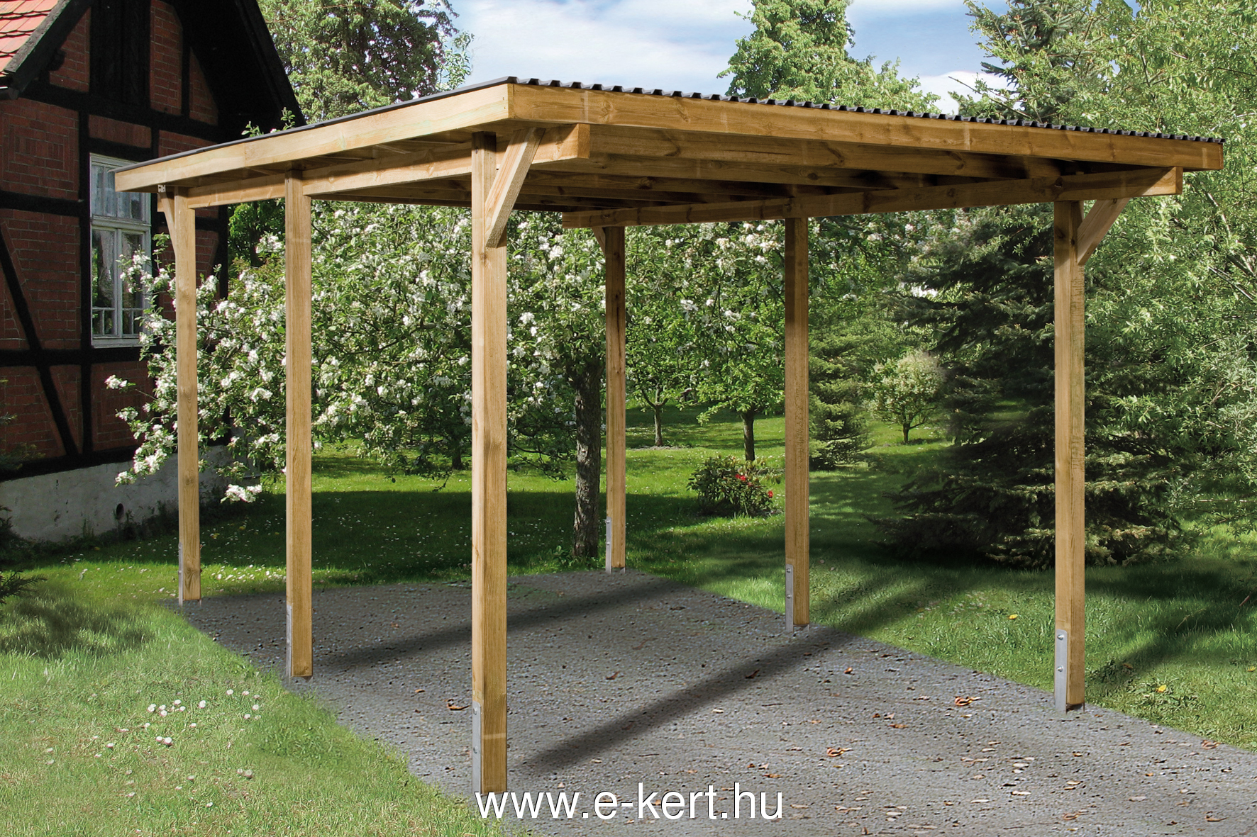 Offene Garage Weka Carport606 – Bild 4