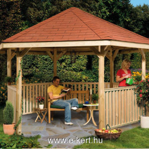 Bau eines Pavillons Weka saletli