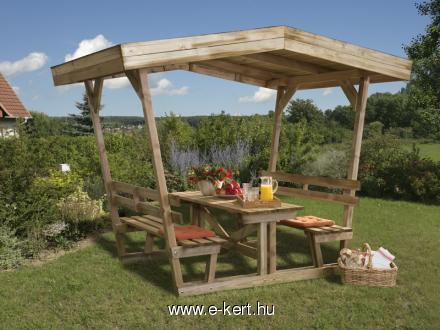 Pavillon überdachte Bank Weka 662