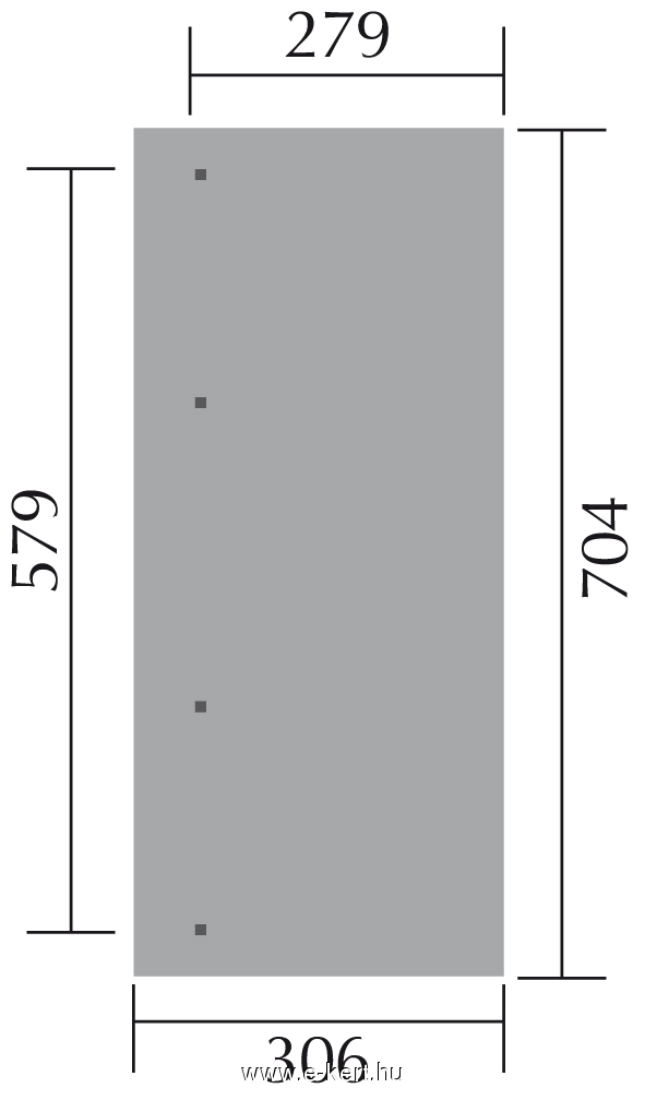 Terrassendach Fundamentgröße
