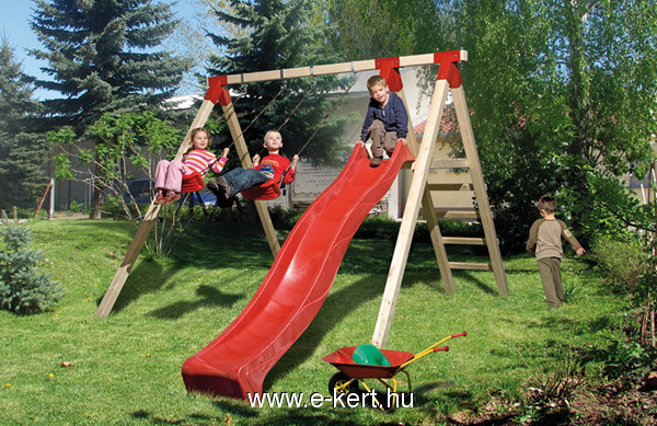 Gartenschaukel mit Rutsche