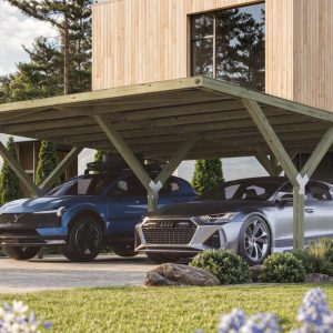 Autóbeálló kétállásos Weka garázs 612