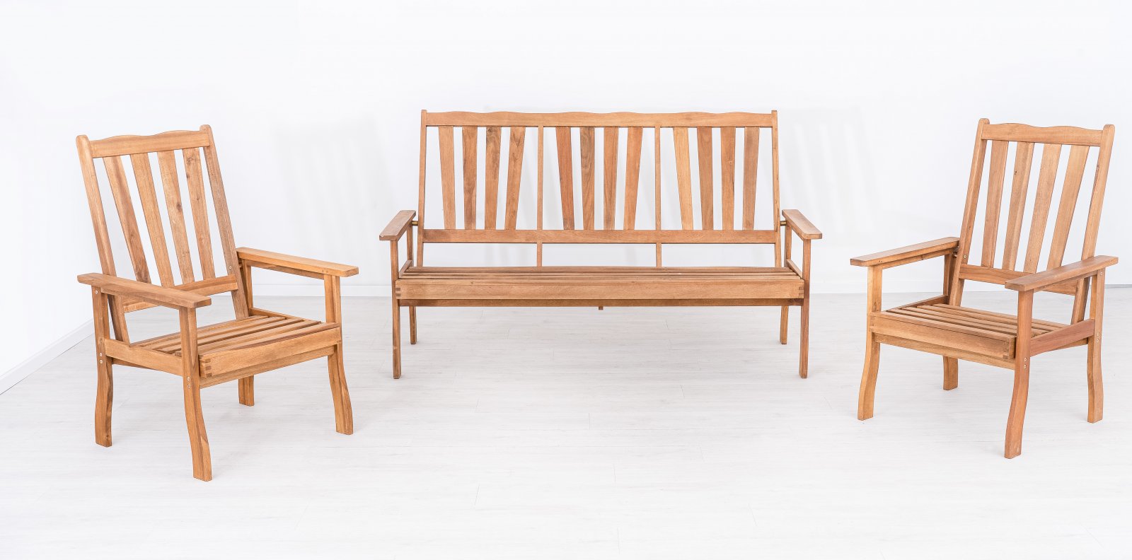 Gartenbank aus Hartholz