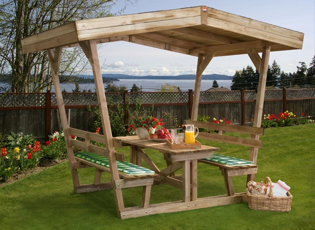 Überdachte Gartenbank Weka 662