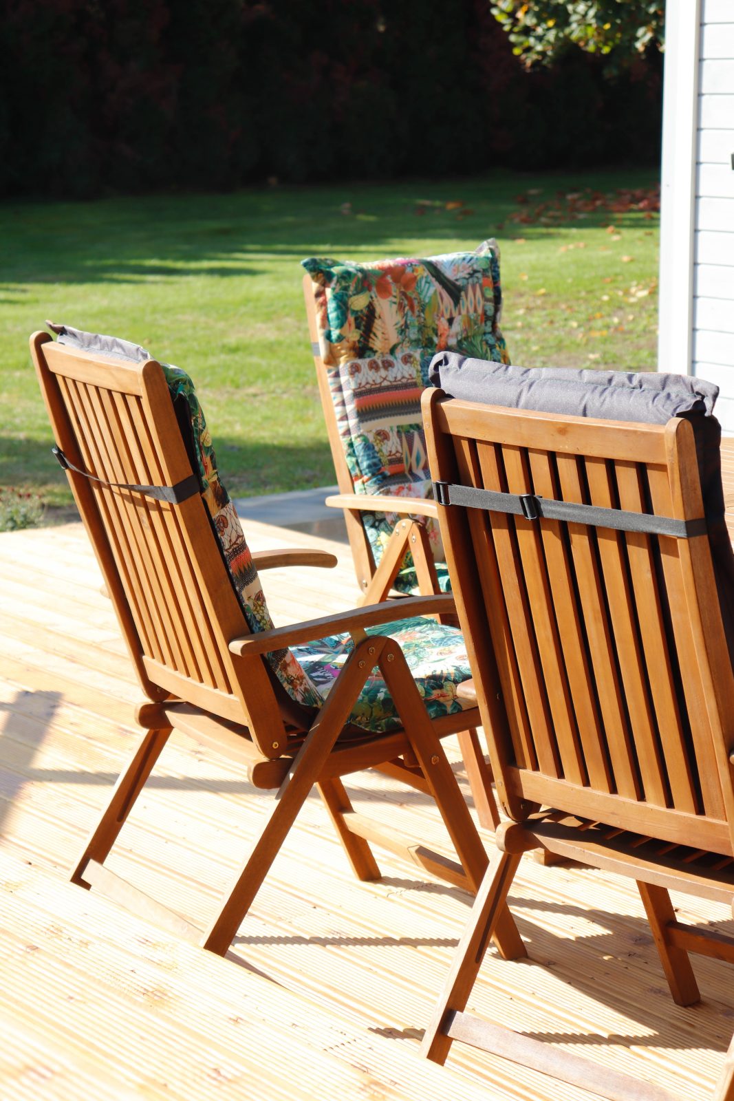 Hartholz Gartenstuhl BE743 Kissen