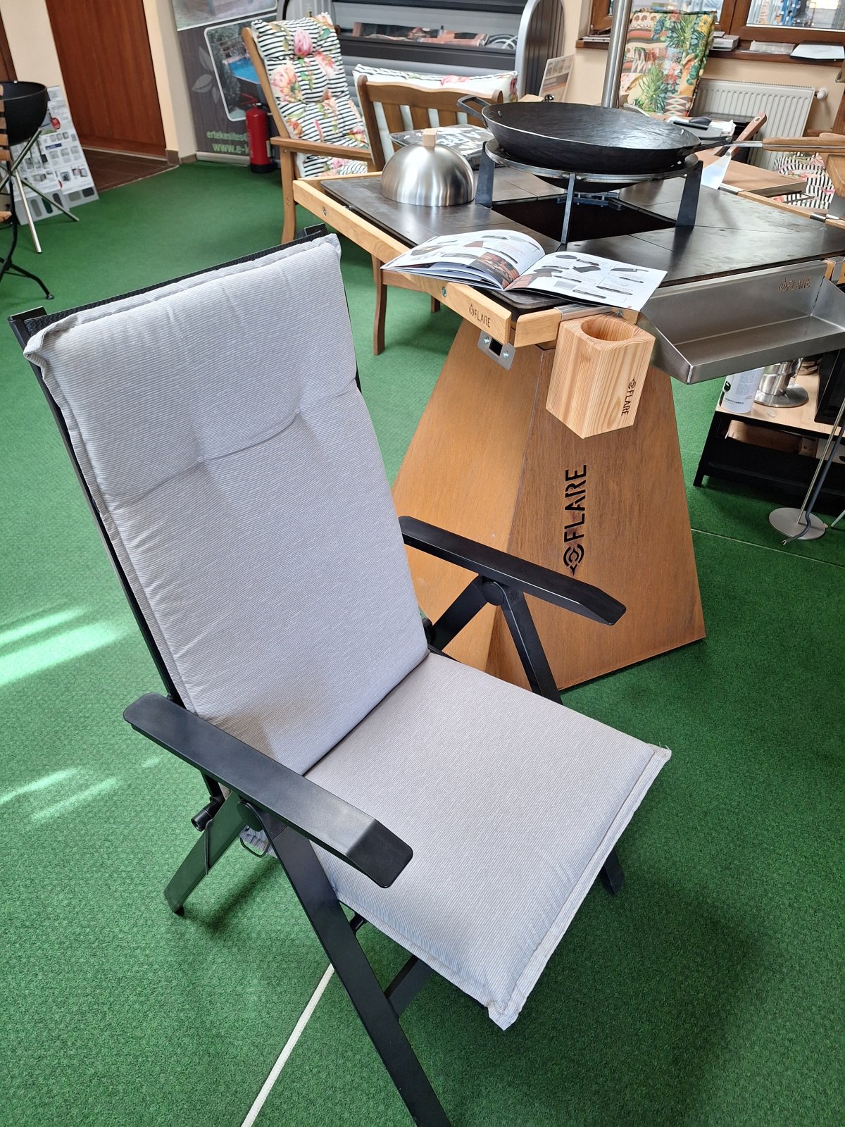 Kissen für Gartenstühle mit hoher Rückenlehne P212