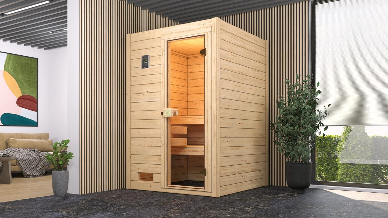 Finnische Sauna klein