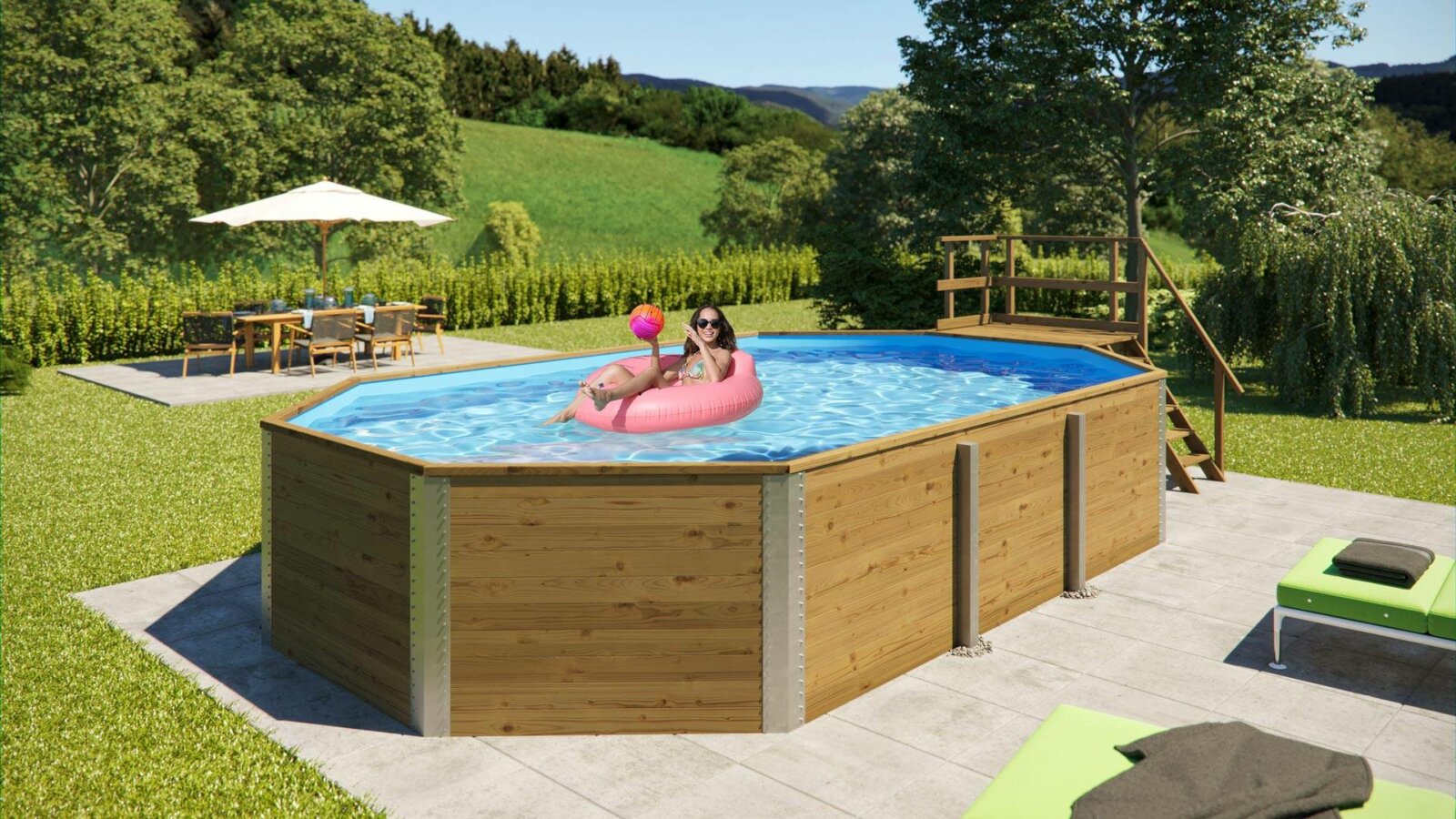 Felszín feletti medence Weka Pool