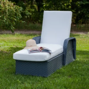 Liege Rattan Liegestuhl Matto