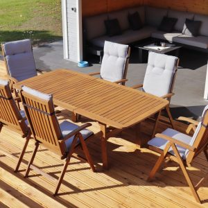 Gartenmöbel Relax Esstisch aus Hartholz P212