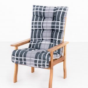 Relax Gartensessel M215 mit Kissen Gartenmöbelsessel aus Holz mit Kissen M215