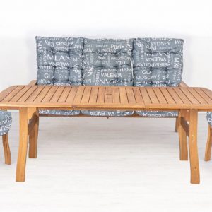 Relax_pados_Gartenmöbel_mit_Kissen_M920w Hartholz-Gartenmöbel-Bank-Set M920