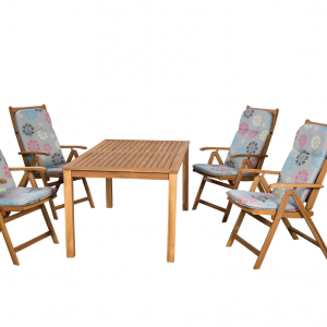 Hartholz Gartenmöbel Sessel 727 mit Kissen