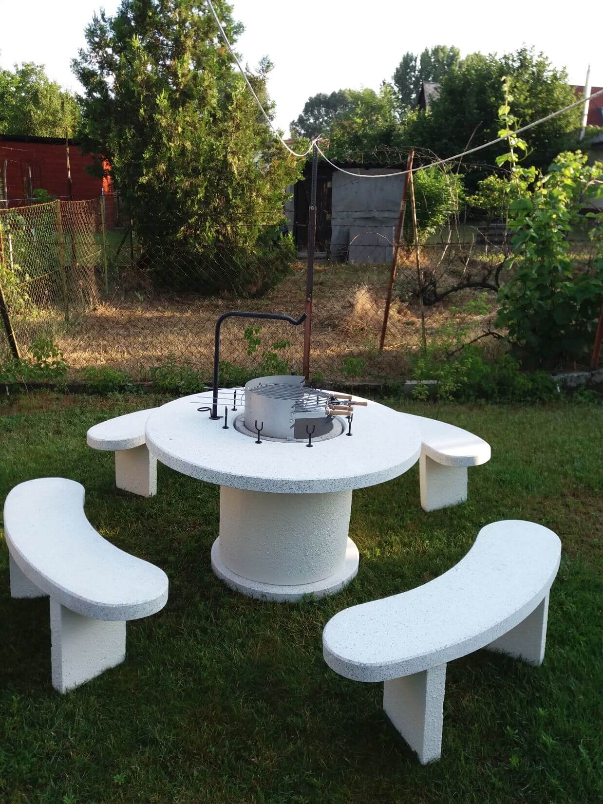 Speckfritteuse weiß