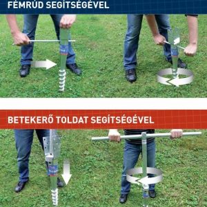 Talajcsavar tönkalapozás