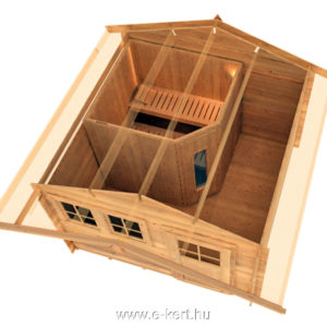 Szaunaház berendezés