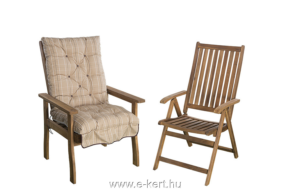 Gartenstuhl aus Akazienholz mit 5 Positionen SOLARIS – Bild 2