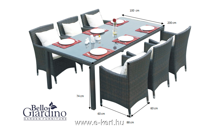 Rattanmöbel mit Sesseln