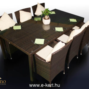 Rattan kerti bútor fotelekkel