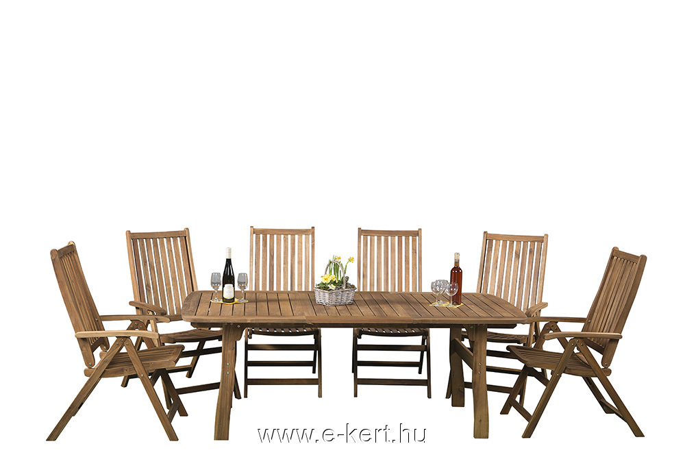 Relax keményfa kerti bútor 6sz