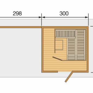 Saunahaus_Grundriss Weka413