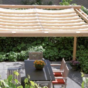 Elhúzható pergola árnyékoló 370x500cm terasz napvédelem