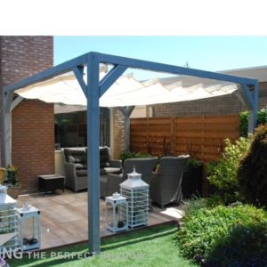 Elhúzható pergola árnyékoló 290x300cm terasz napvédelem