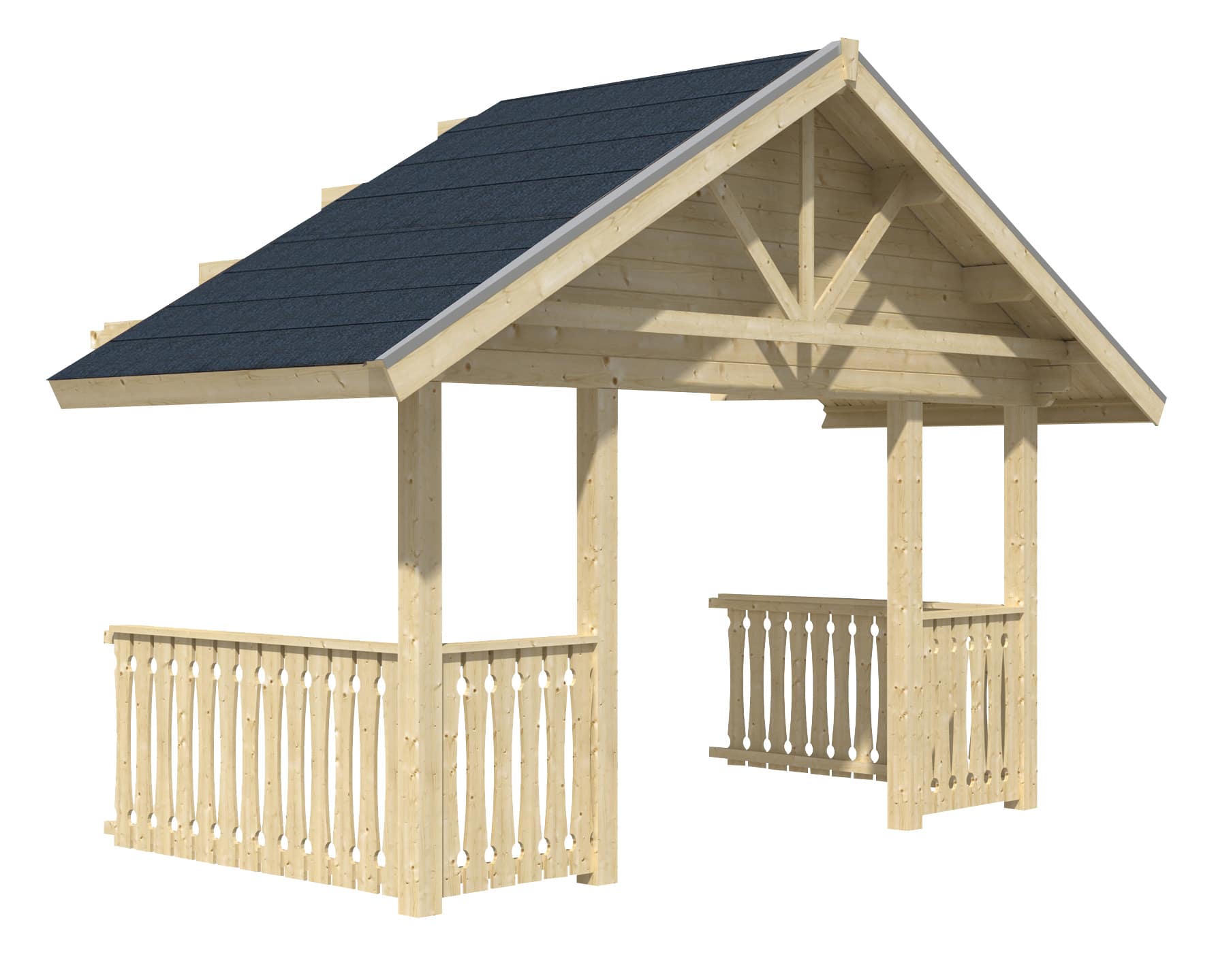 Terrasse für Holzhaus