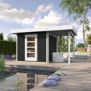 Wekaline faház fatárolóval