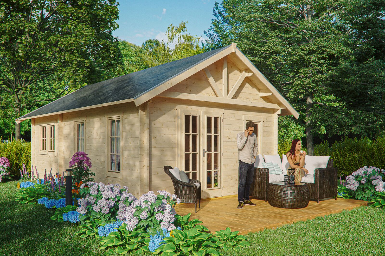 Hétvégi faház Bern4 gerendaház