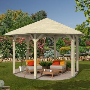 Pavilon hatszögletű natúr Nancy