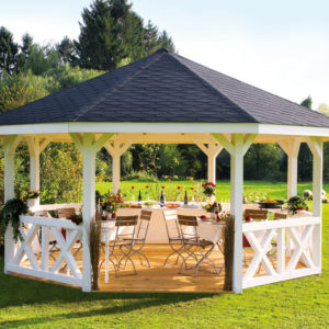Nyolszögletű kerti pavilon gyártás többféle méretben