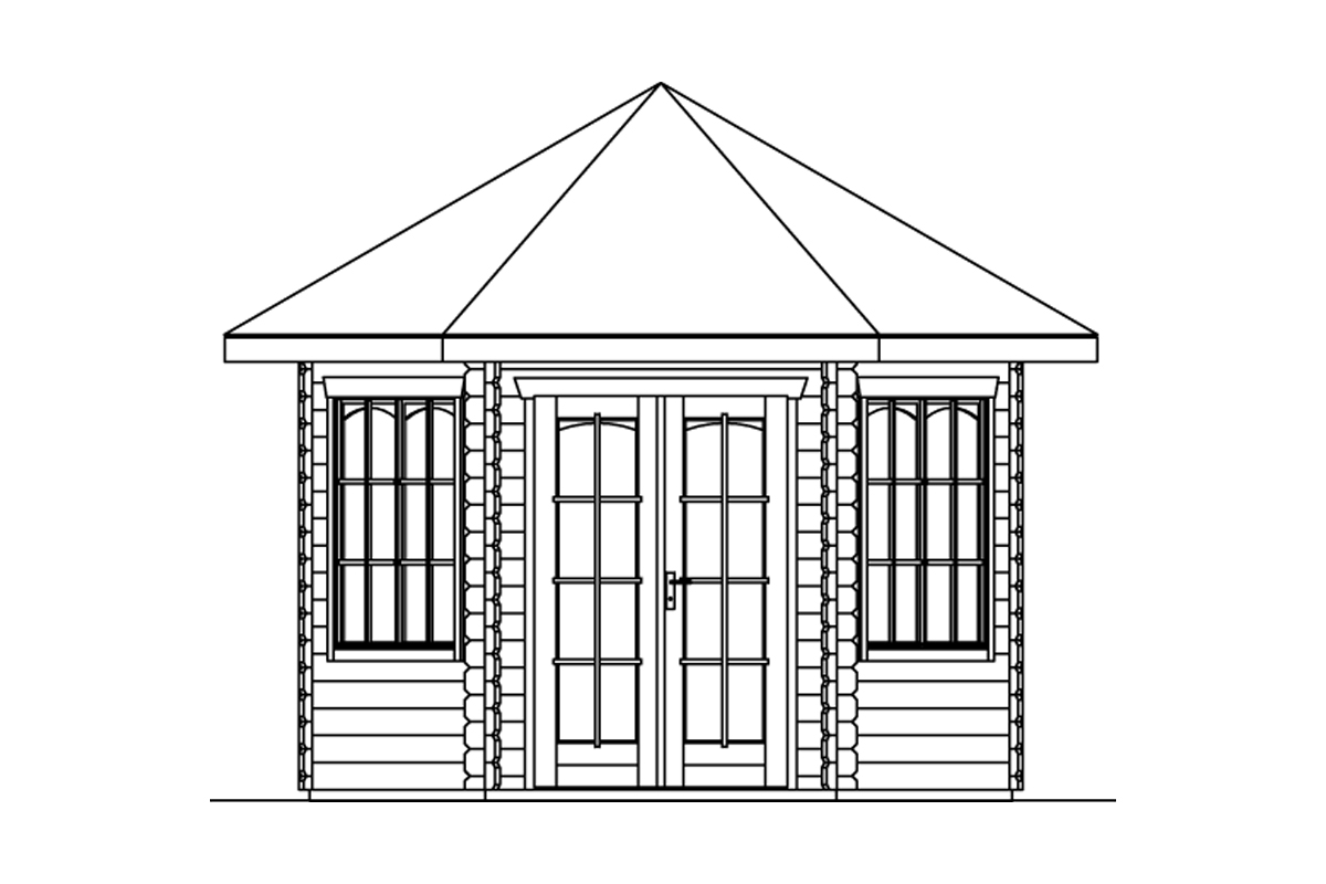 Gartenpavillon Struktur