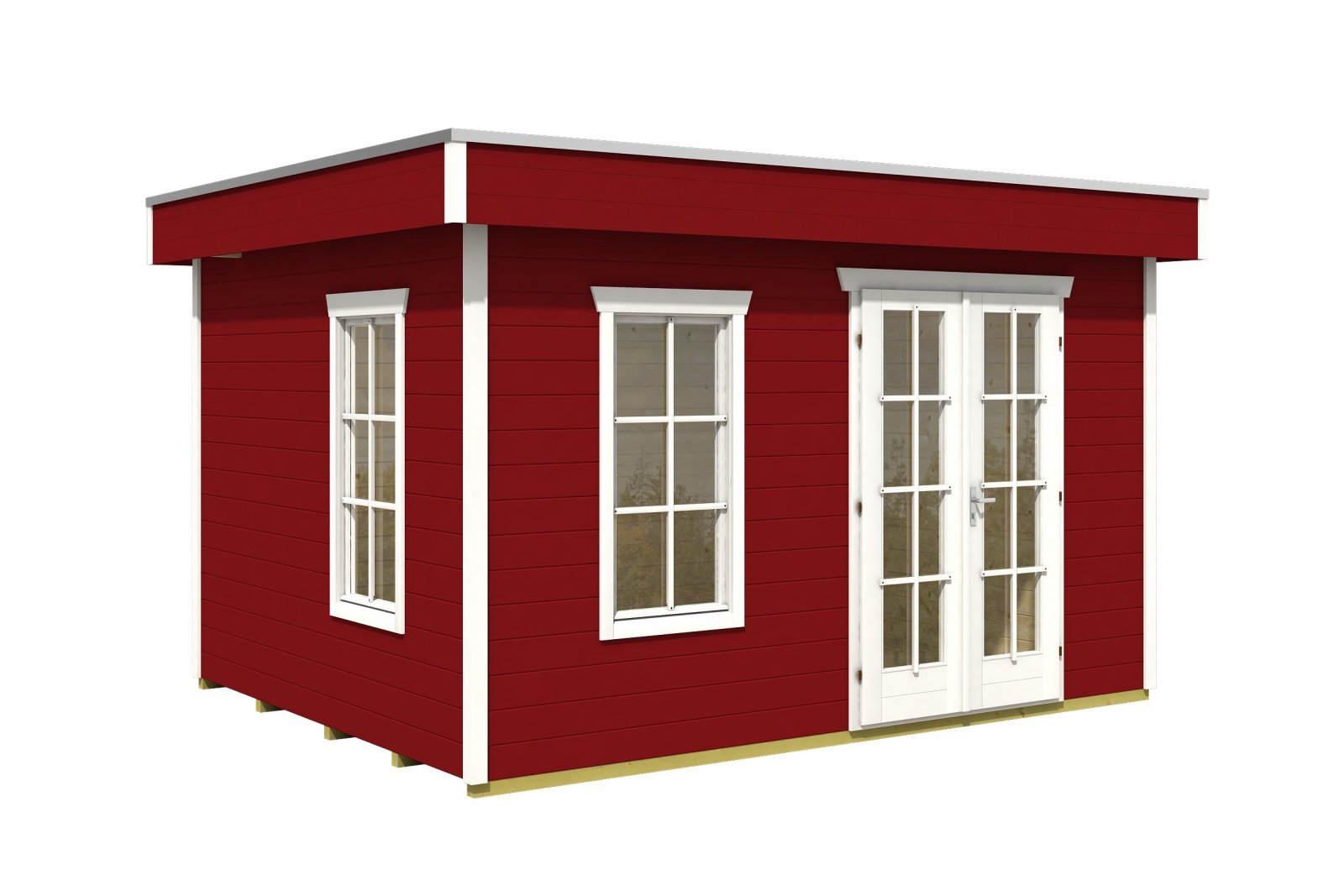 Breda Holzhaus in Schwedisch Rot Weiß