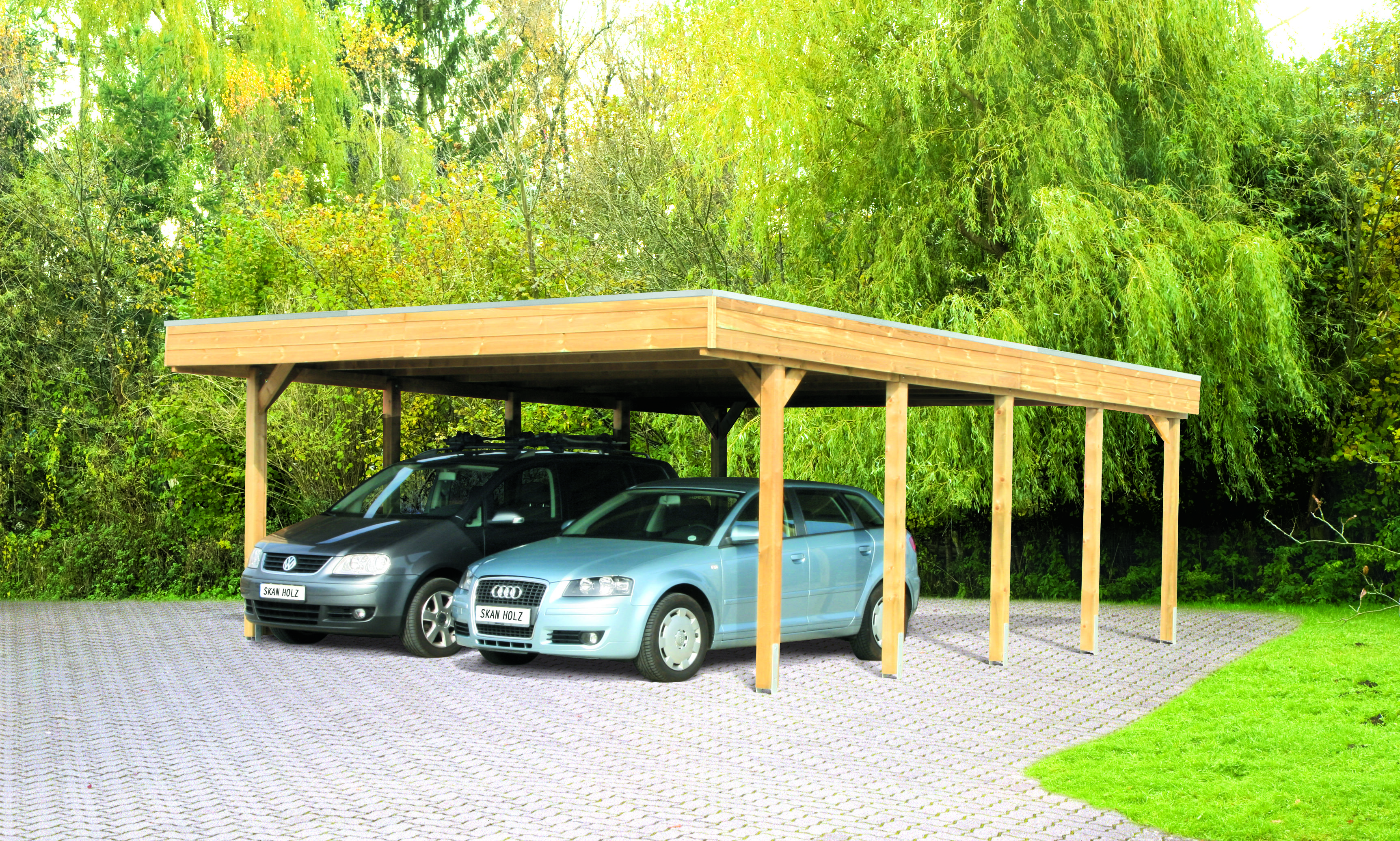 Offene Garage mit zwei Stellplätzen und Aluminiumdach 314/5 – Bild 6