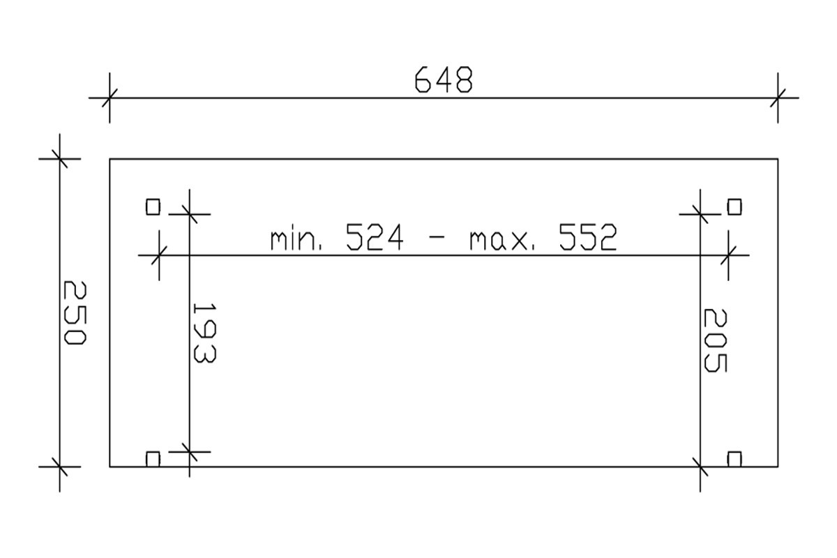 Terrassendach Sanremo Grundriss