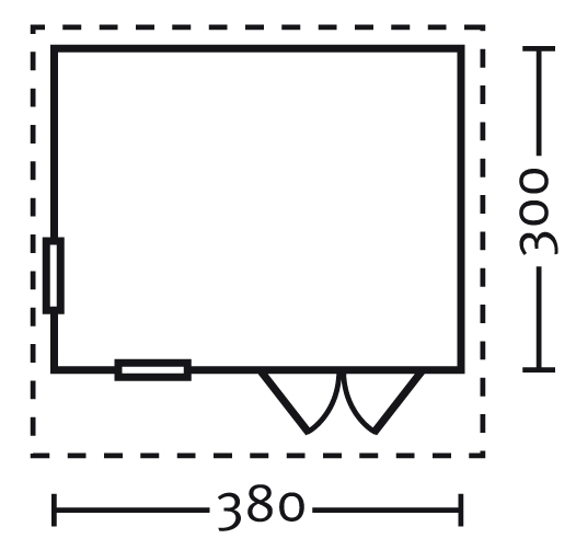 Breda Holzhaus Fundament Größe