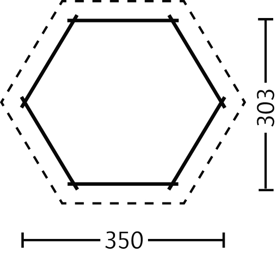 Grundriss des Holzhauses Pavillon Madeira 1