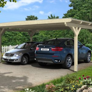 Nyitott garázs polikarbonát tetővel 4db pilléren