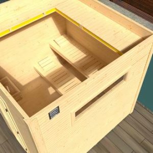 Bau eines Saunahauses 533